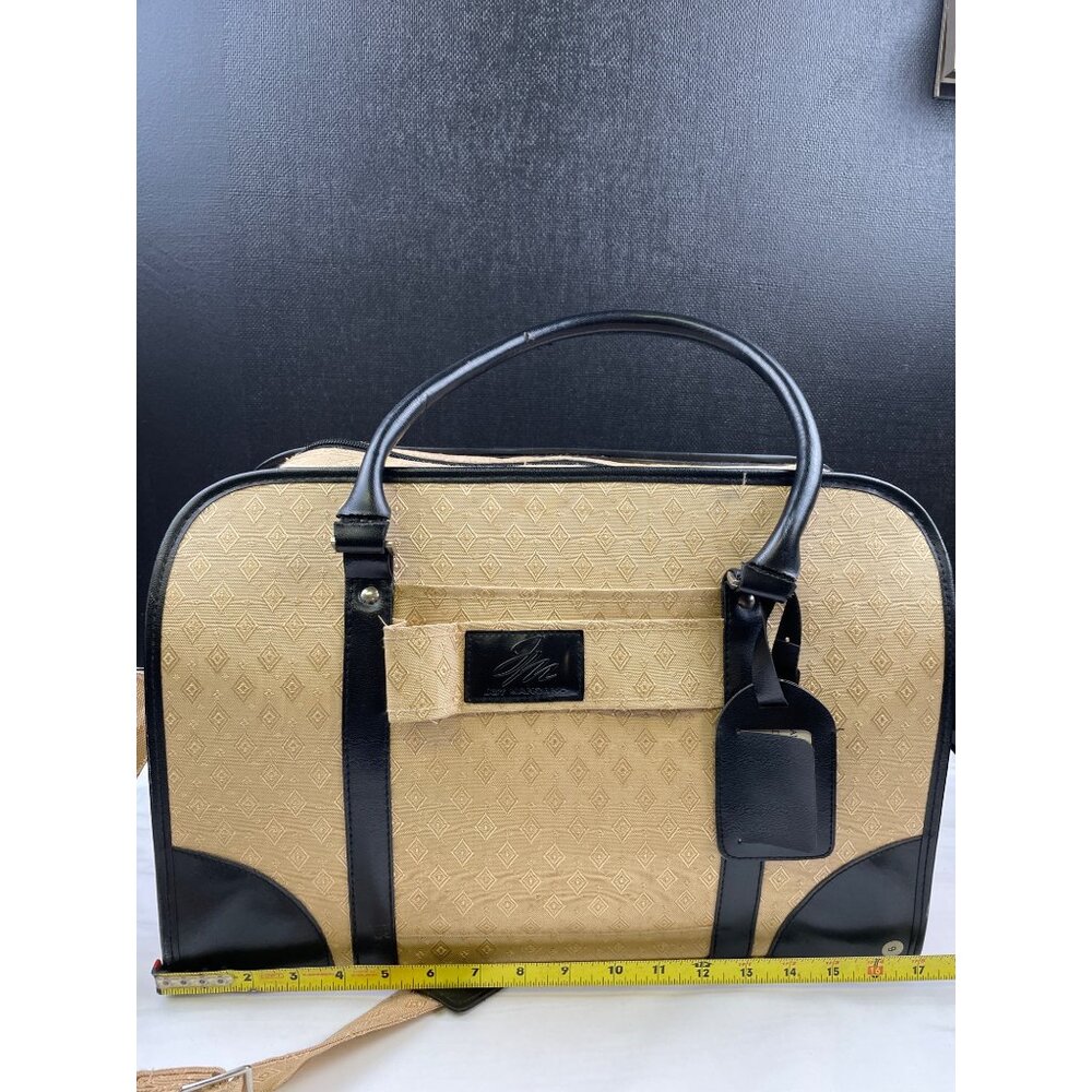 Joy Mangano Women's Tan/Black Carry on Bag/Small Luggage SKU 3747 - Picture 9 of 16